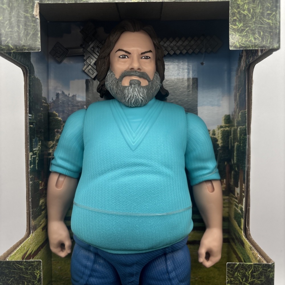Mattel A Minecraft 12" Jack Black Steve Large Action Figure Brand New In Box - Picture 3 of 9